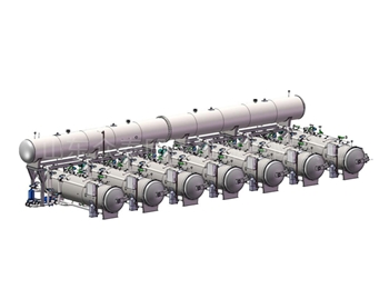 Pan sterilization pot in parallel